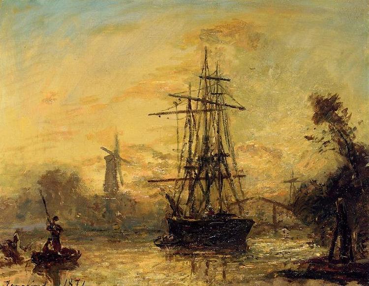 Johan Barthold Jongkind Rotterdam oil painting image